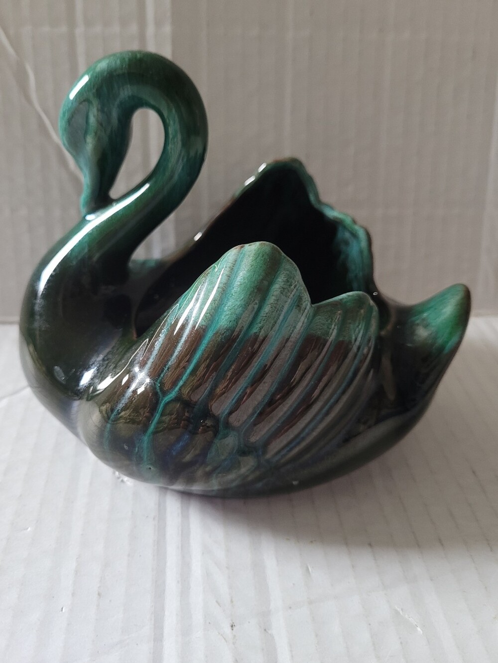Blue Mountain Pottery Swan Planter or Candy Dish
